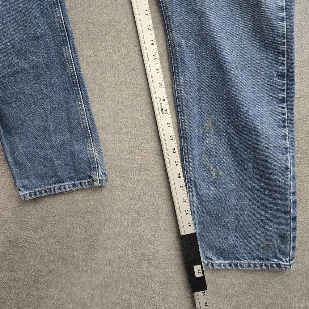 VINTAGE Carhartt Men Jeans 33X34 Blue Denim B18 DST Traditional Fit Y2K READ